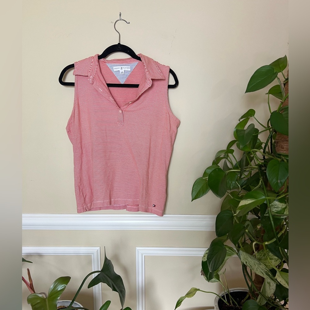 Tommy Hilfiger Sleeveless Fitted Polo Tank Top